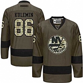 Glued New York Islanders #86 Nikolay Kulemin Green Salute to Service NHL Jersey,baseball caps,new era cap wholesale,wholesale hats